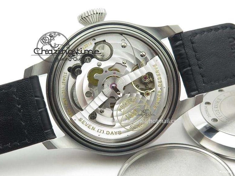 MIROTIME 1225 Timeless Big Pilot Real PR IW500901 ZF 1:1 Best Edition On Black Leather Strap A 7340